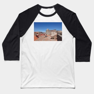 Catedral del Salvador, cathedral with city walls, Avila, Spain, Europe Baseball T-Shirt